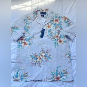 NWOT slim fit linen button down